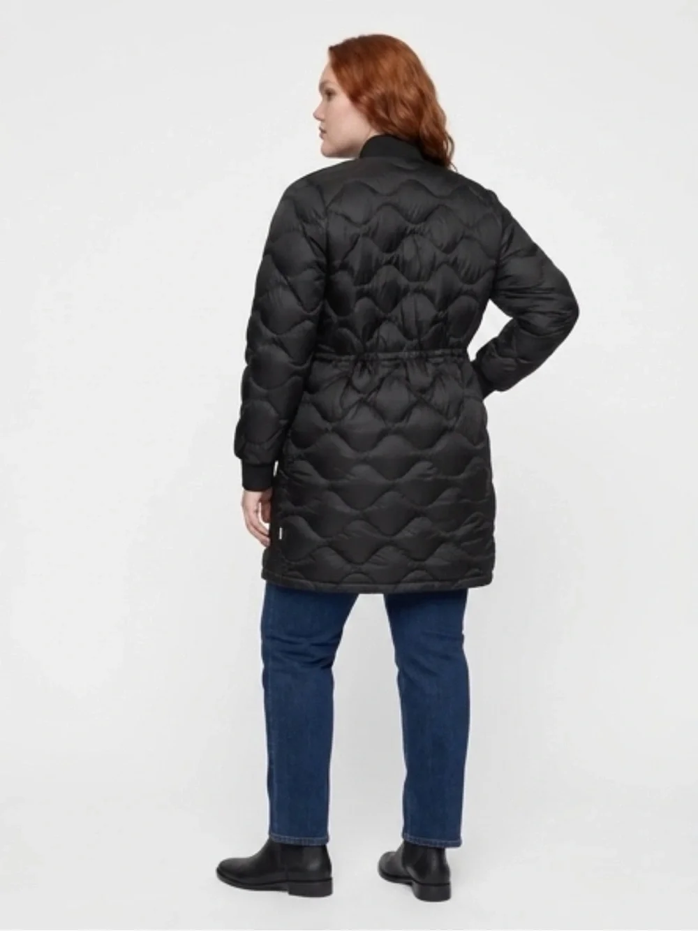 Eddie Bauer Women's Black Quilted Long Puffer Coat - Picture 2 of 4
